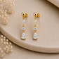 Moissanite Drop Earrings 925 Sterling Silver Marquise Pear Cut Dangle