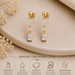 Moissanite Drop Earrings 925 Sterling Silver Marquise Pear Cut Dangle