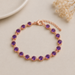 Amethyst Tennis Bracelet | Sterling Silver, February Birthstone