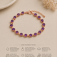 Amethyst Tennis Bracelet | Sterling Silver, February Birthstone