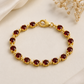 Garnet Tennis Bracelet | 925 Sterling Silver January Birthstone