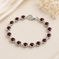 Garnet Tennis Bracelet | 925 Sterling Silver January Birthstone