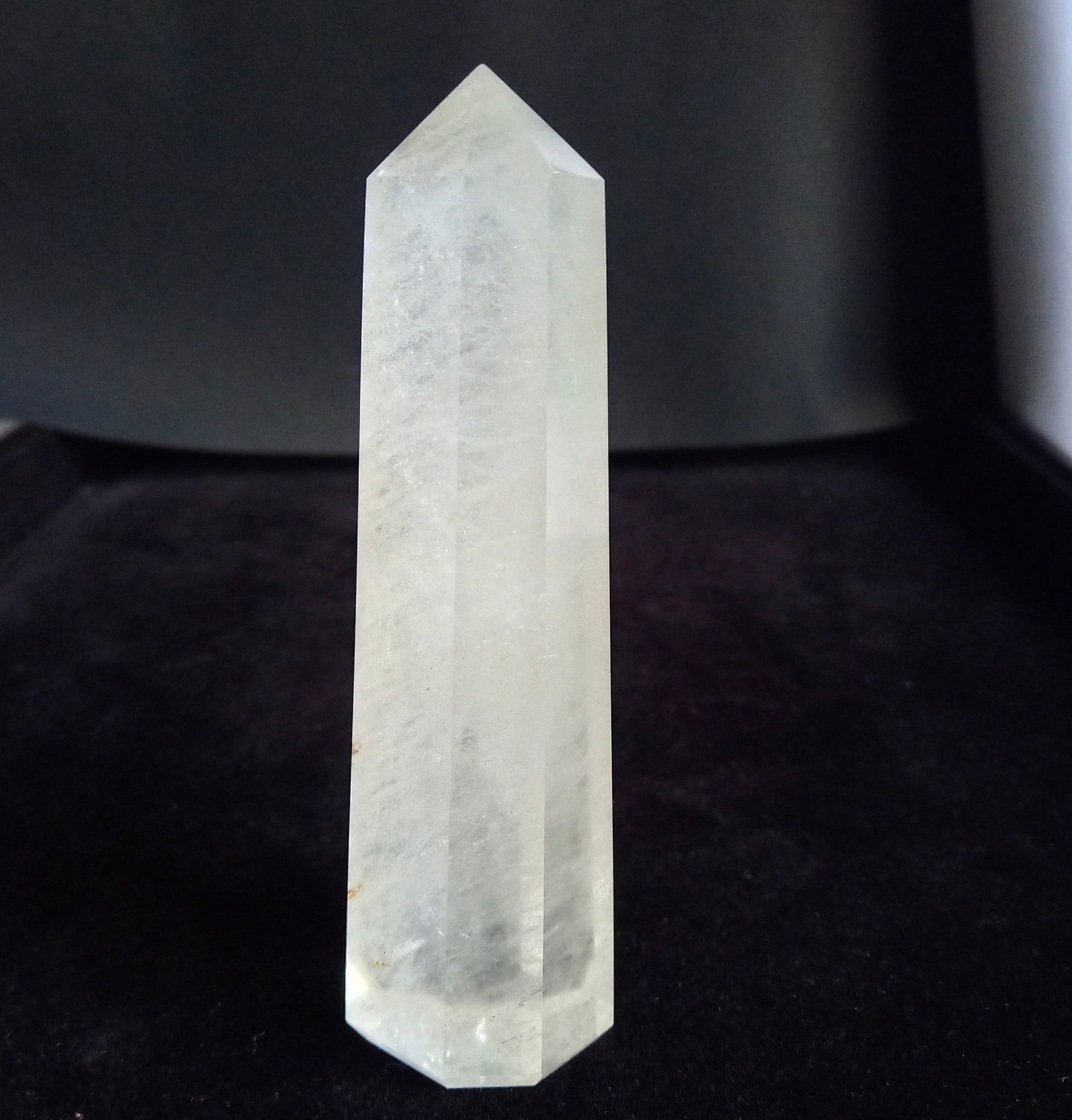 Natural Crystal Quartz Pencil Tower: Healing Gemstone (97.98 x 25.88 mm)