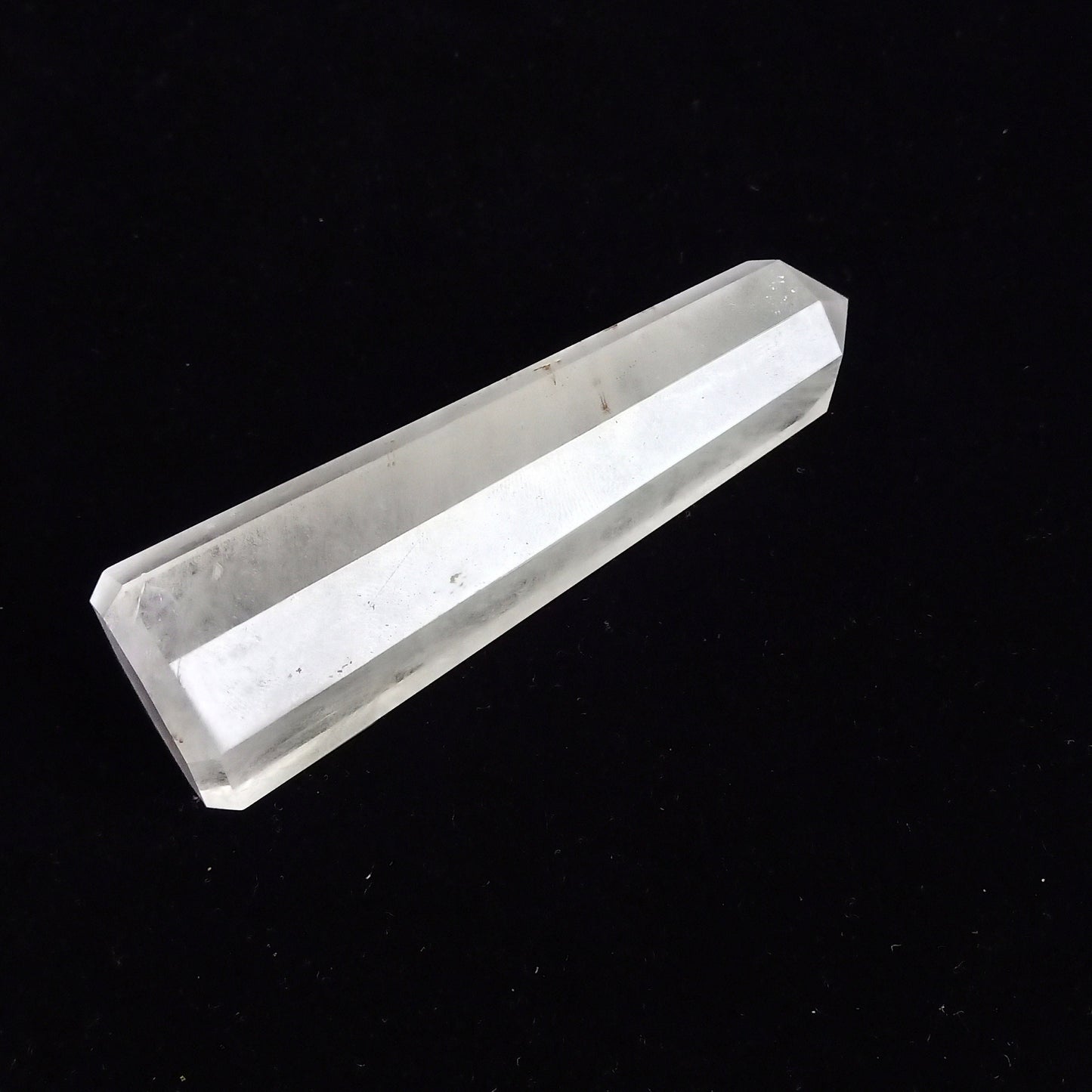 Natural Crystal Quartz Pencil Tower: Healing Gemstone (97.98 x 25.88 mm)