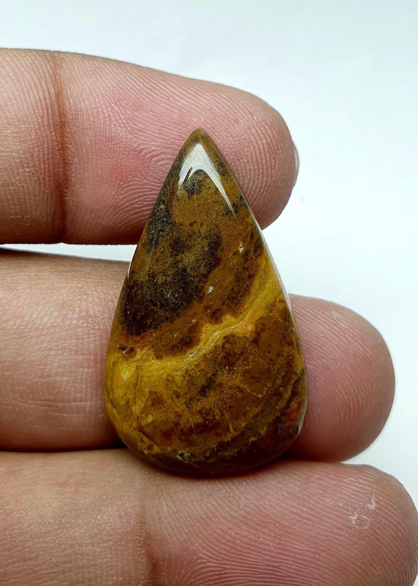 Fruti Jasper Cabochon: Natural Gemstone Pendant, AAA Quality