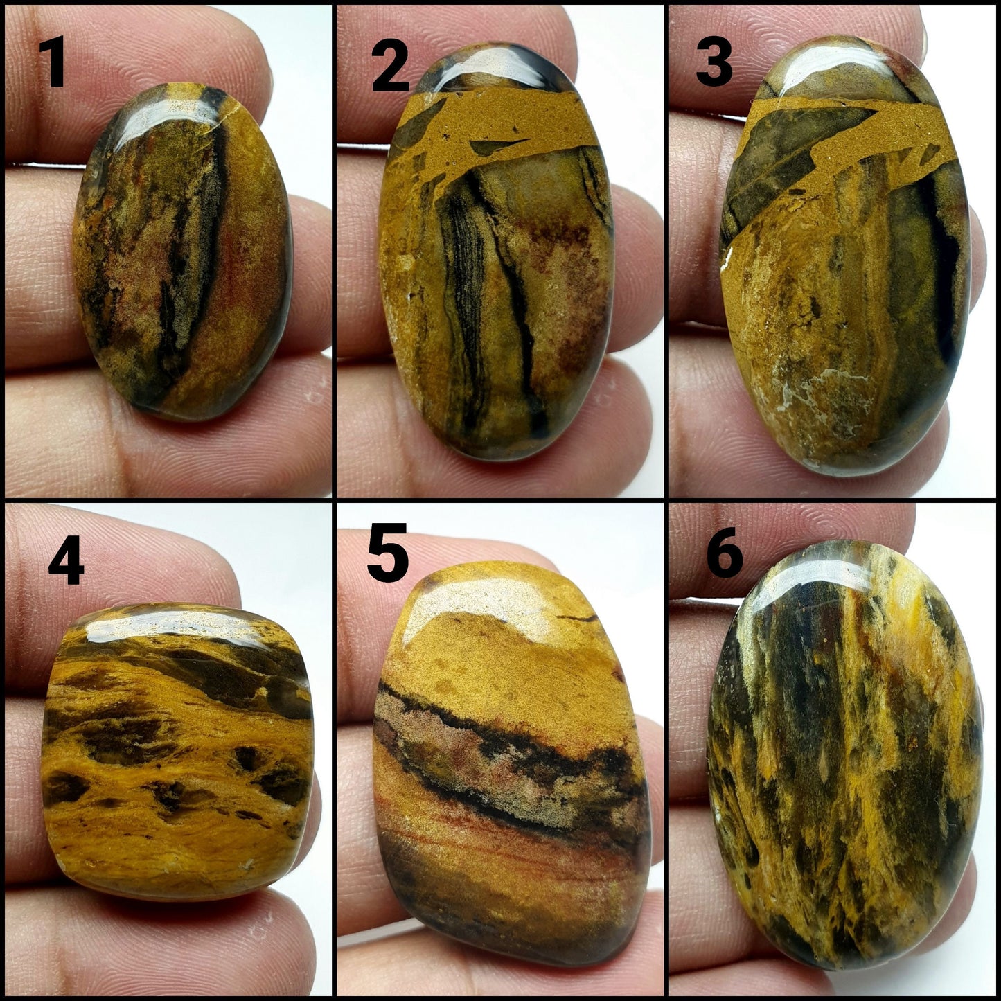 Fruti Jasper Cabochon, Natural Loose Gemstone, AAA Quality