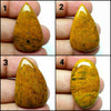 Yellow Dendrite Opal Cabochon: AAA Quality Loose Gemstone