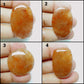 Oval Strawberry Quartz Cabochon: Loose Gemstone Pendant