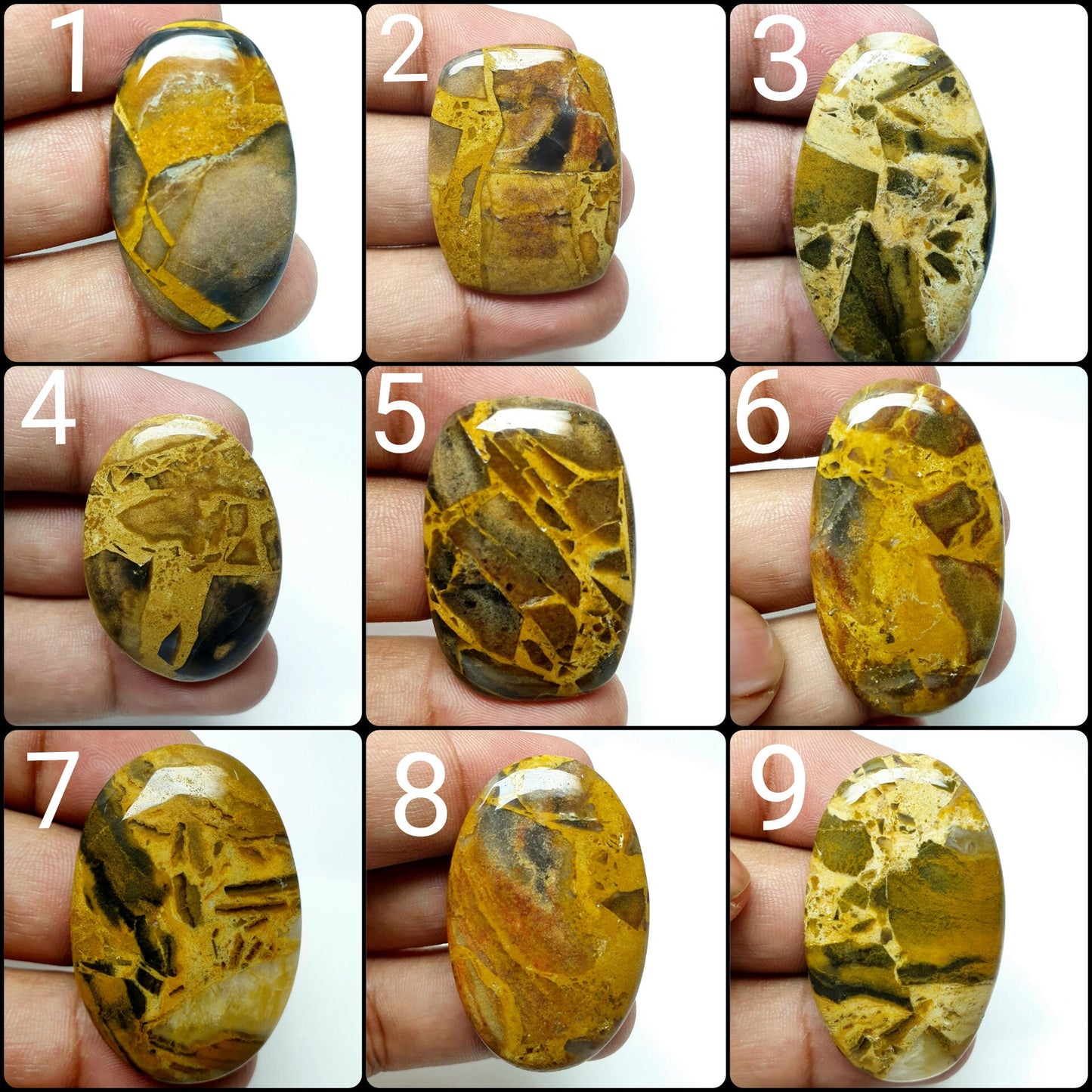 Fruti Jasper Cabochon: AAA Quality Loose Gemstone