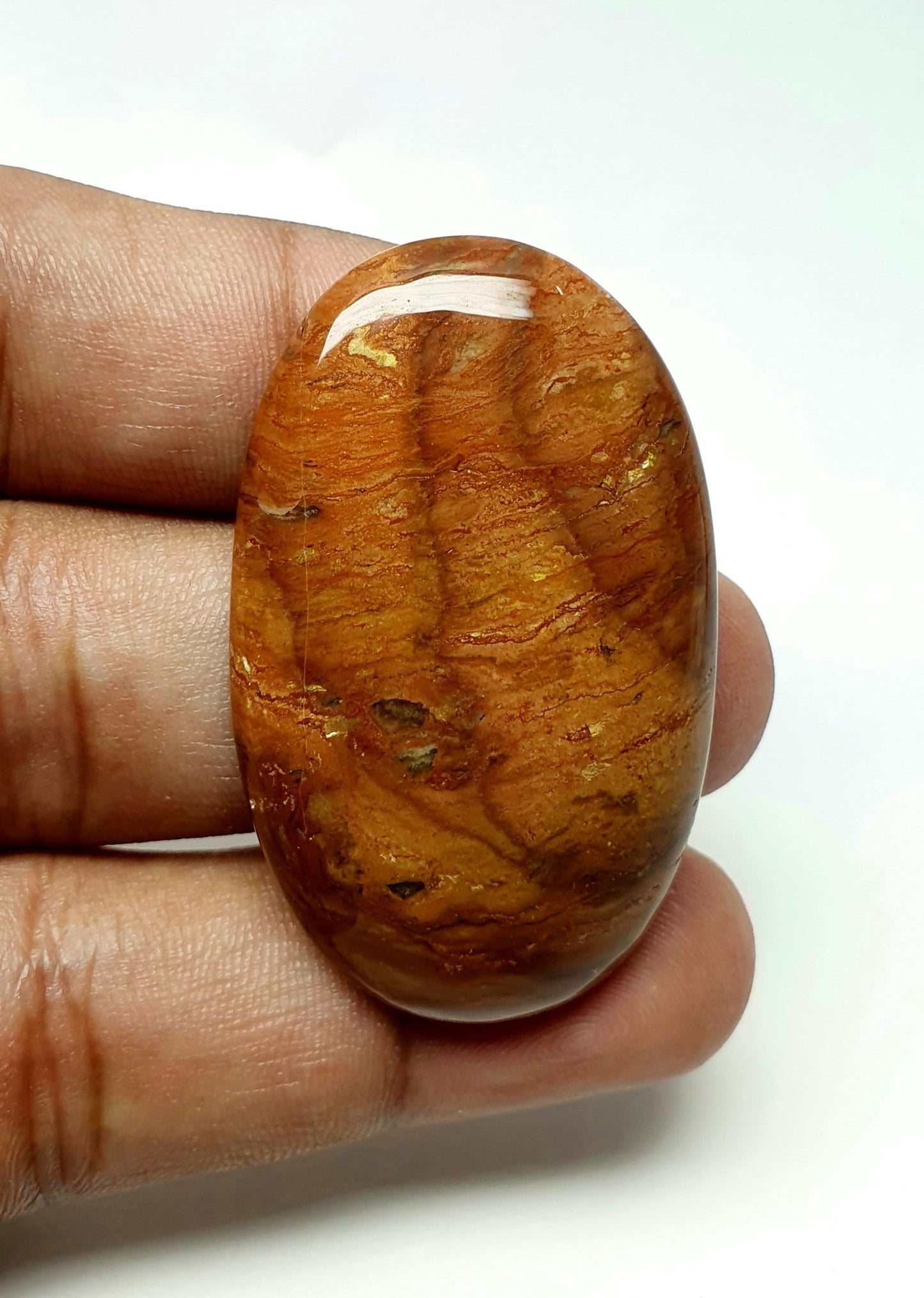 Natural Fancy Jasper Cabochon, Loose Gemstone