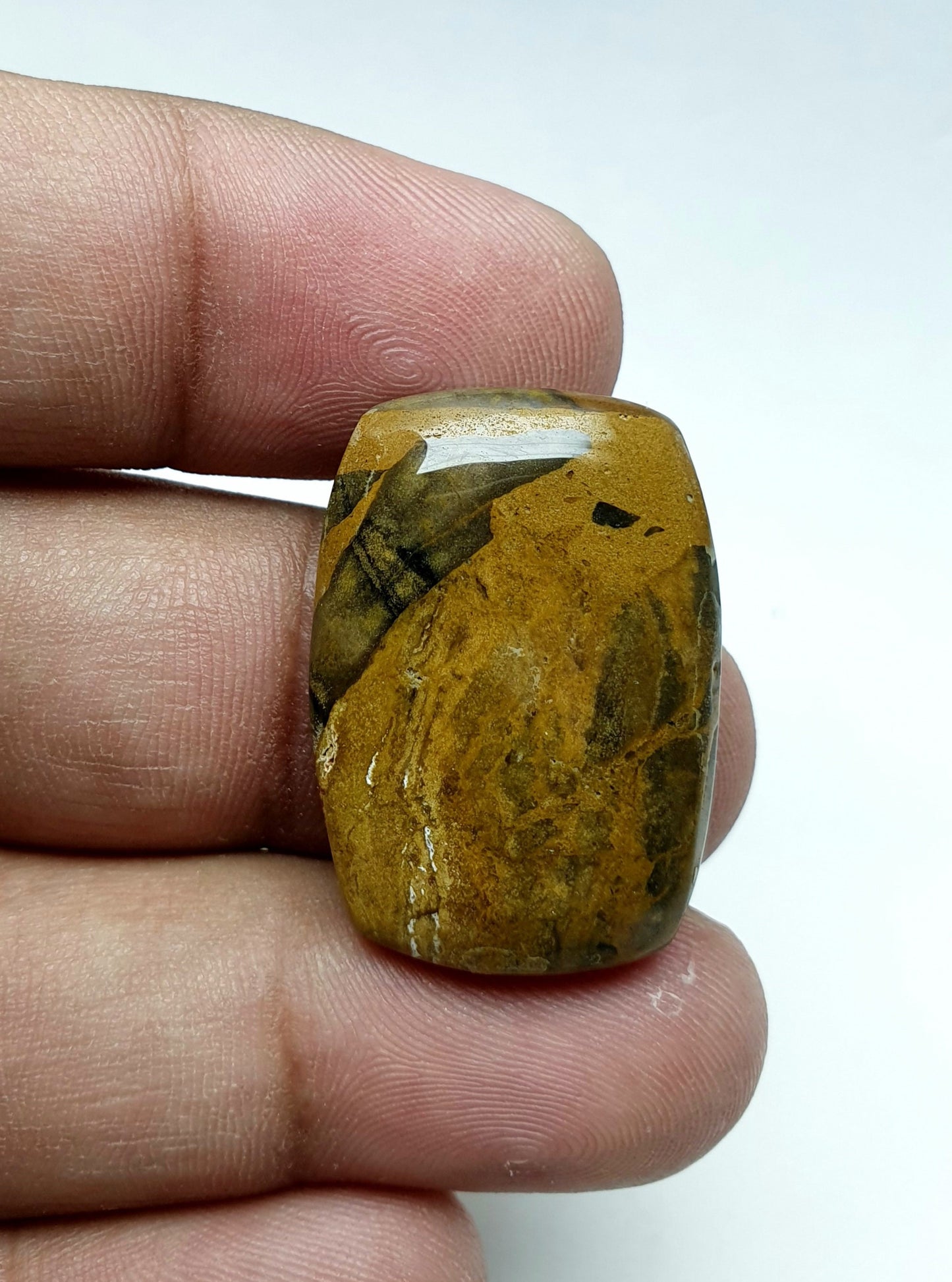 Fruti Jasper Cabochon: Natural Gemstone Pendant, AAA Quality