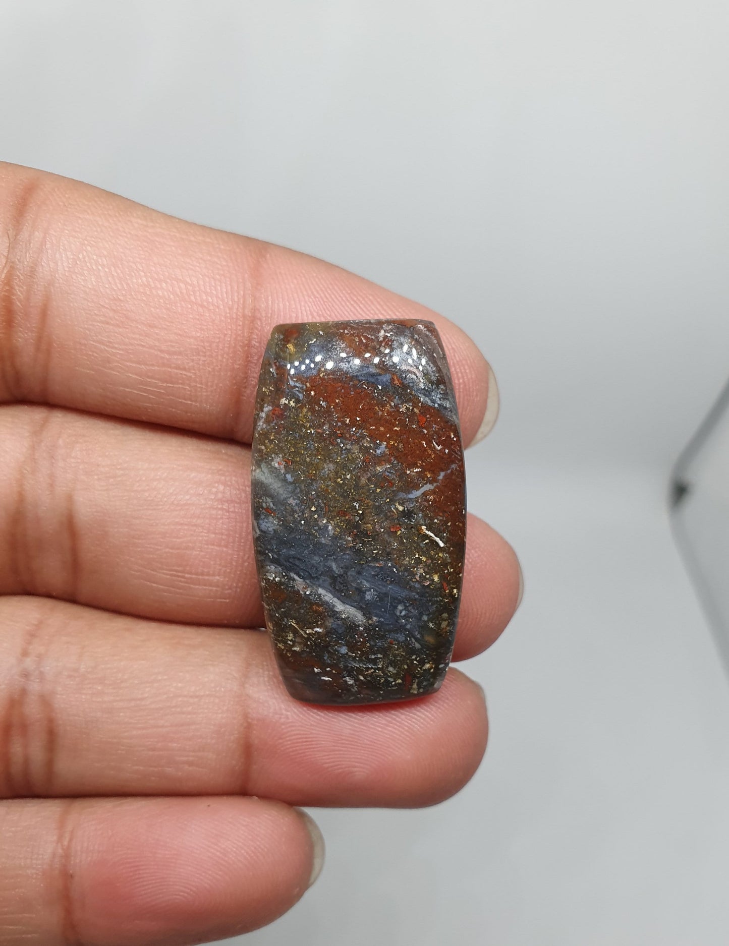 Natural Galaxy Agate Cabochon, Loose Gemstone