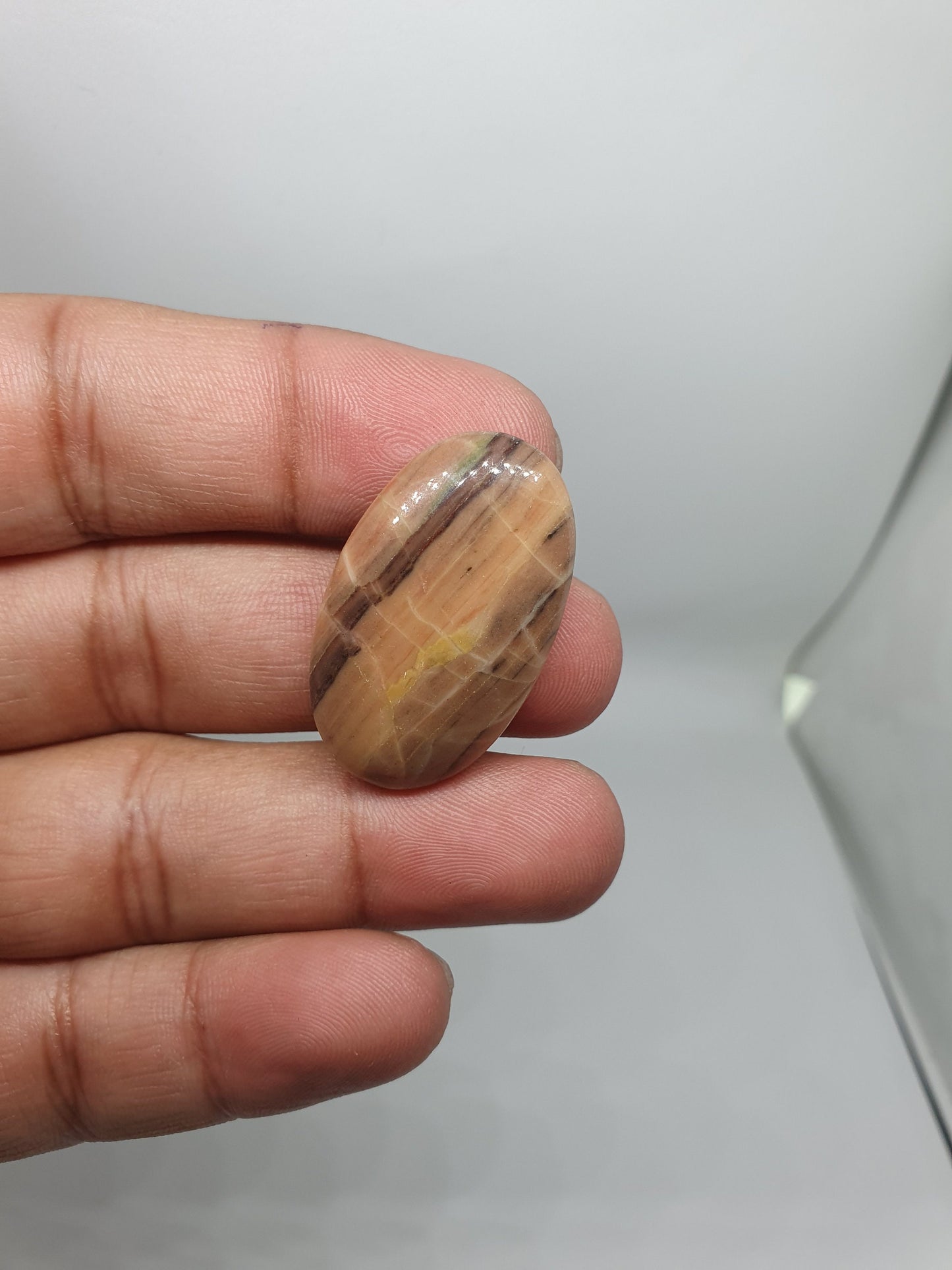 AAA Zebra Jasper Cabochon: Rare Oval Loose Gemstone