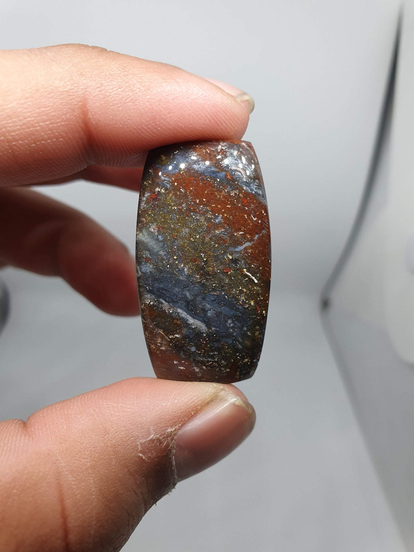 Natural Galaxy Agate Cabochon, Loose Gemstone