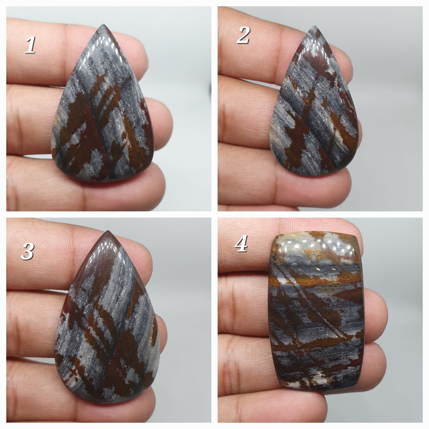 Polished Fancy Agate Cabochon: Loose Gemstone