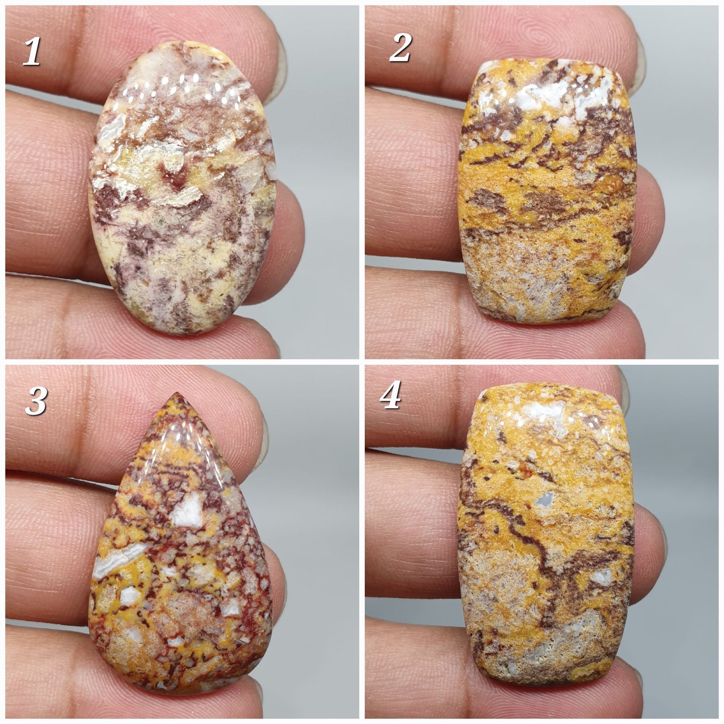 AAA Leopard Skin Jasper Cabochon: Rare Loose Gemstone