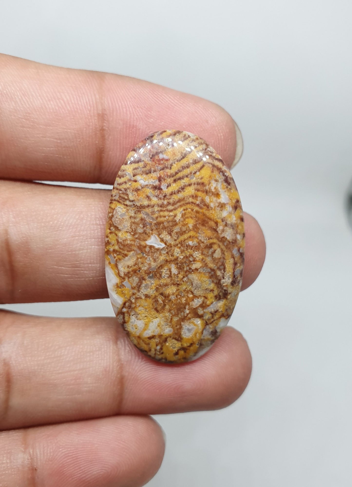 Rare Leopard Skin Jasper Cabochon: AAA Quality Loose Gemstone