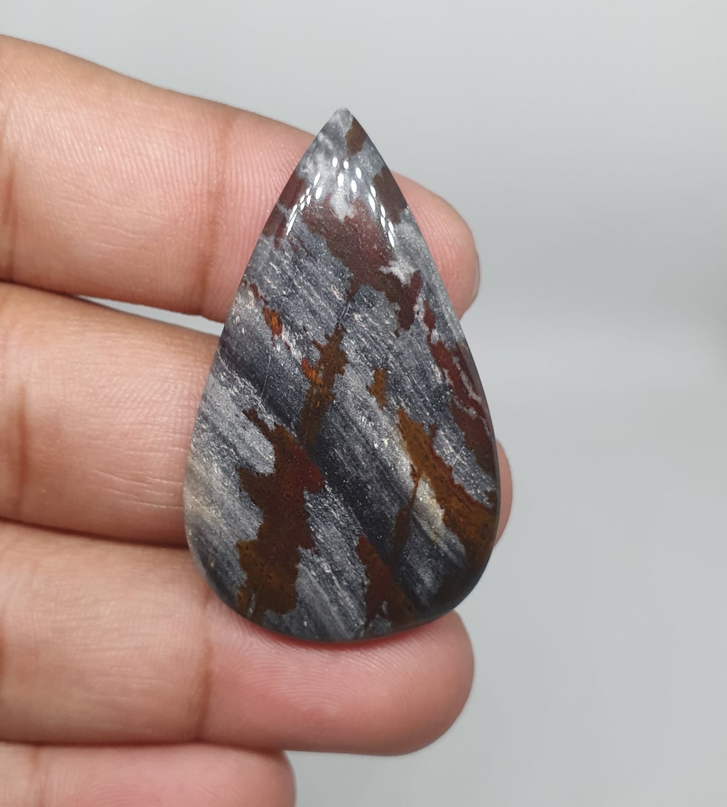 Polished Fancy Agate Cabochon: Loose Gemstone