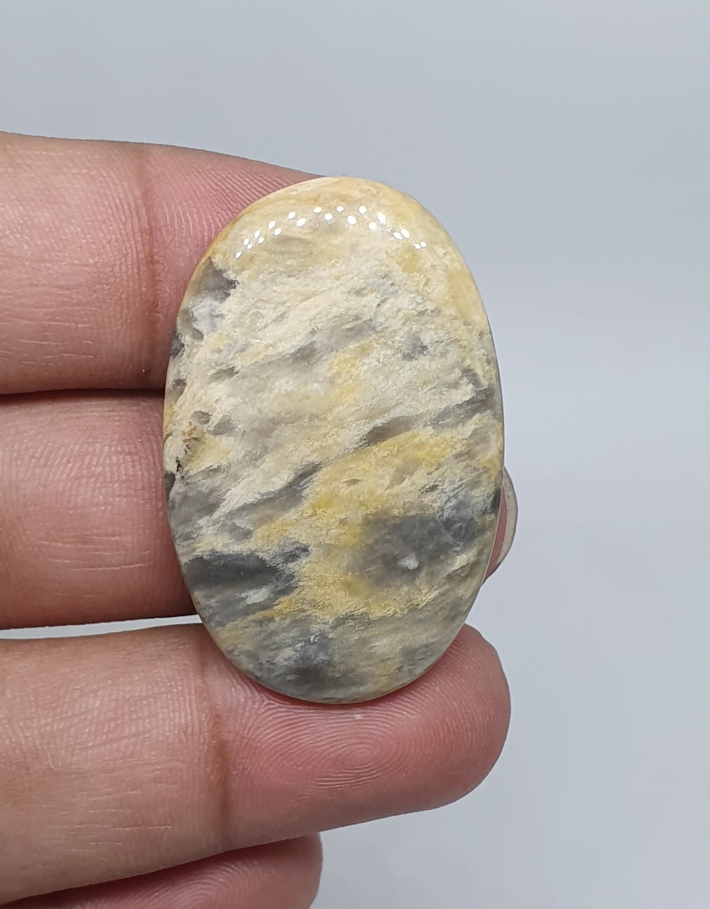 Natural Yellow Jasper Cabochon: Loose Gemstone for Jewelry Making