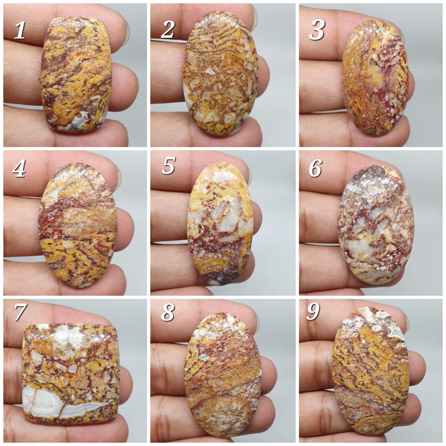 Rare Leopard Skin Jasper Cabochon: AAA Quality Loose Gemstone