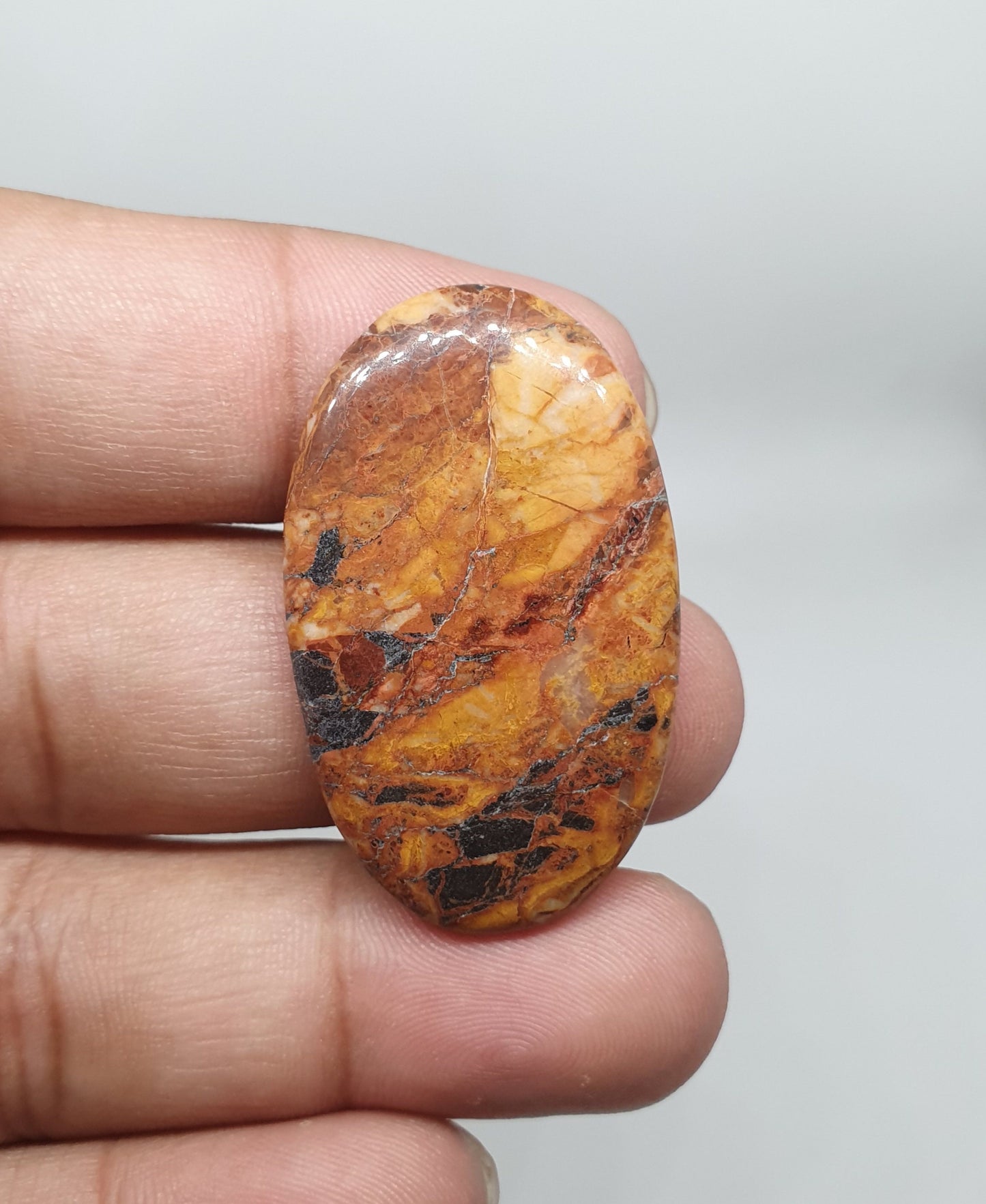 AAA Fruti Jasper Cabochon: Natural Loose Gemstone