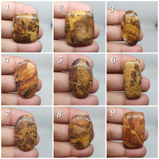 AAA Fruti Jasper Cabochon: Natural Loose Gemstone