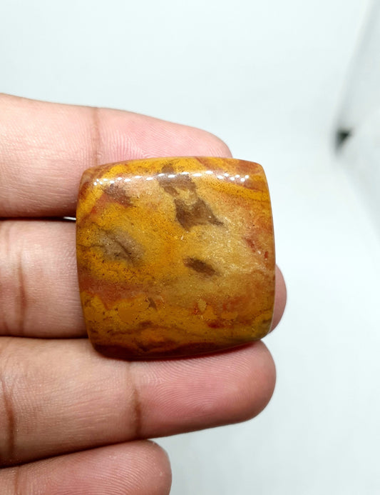 Brown Mookaite Jasper Cabochon, Square Stone (31 X 31 X 6mm)
