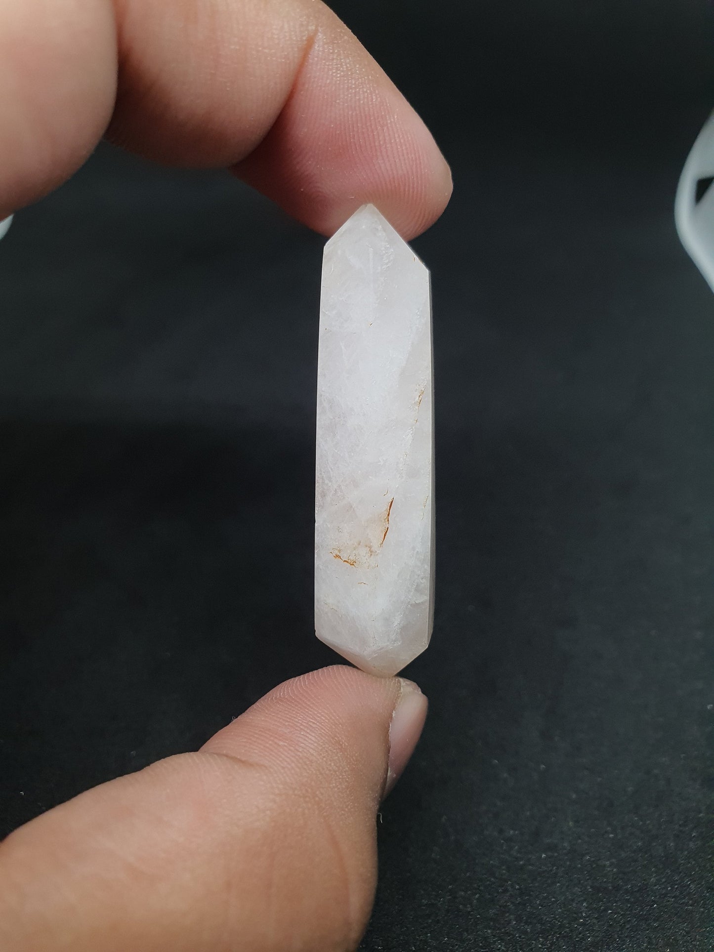Rose Quartz Crystal Point: Healing Pencil Obelisk, AAA Quality