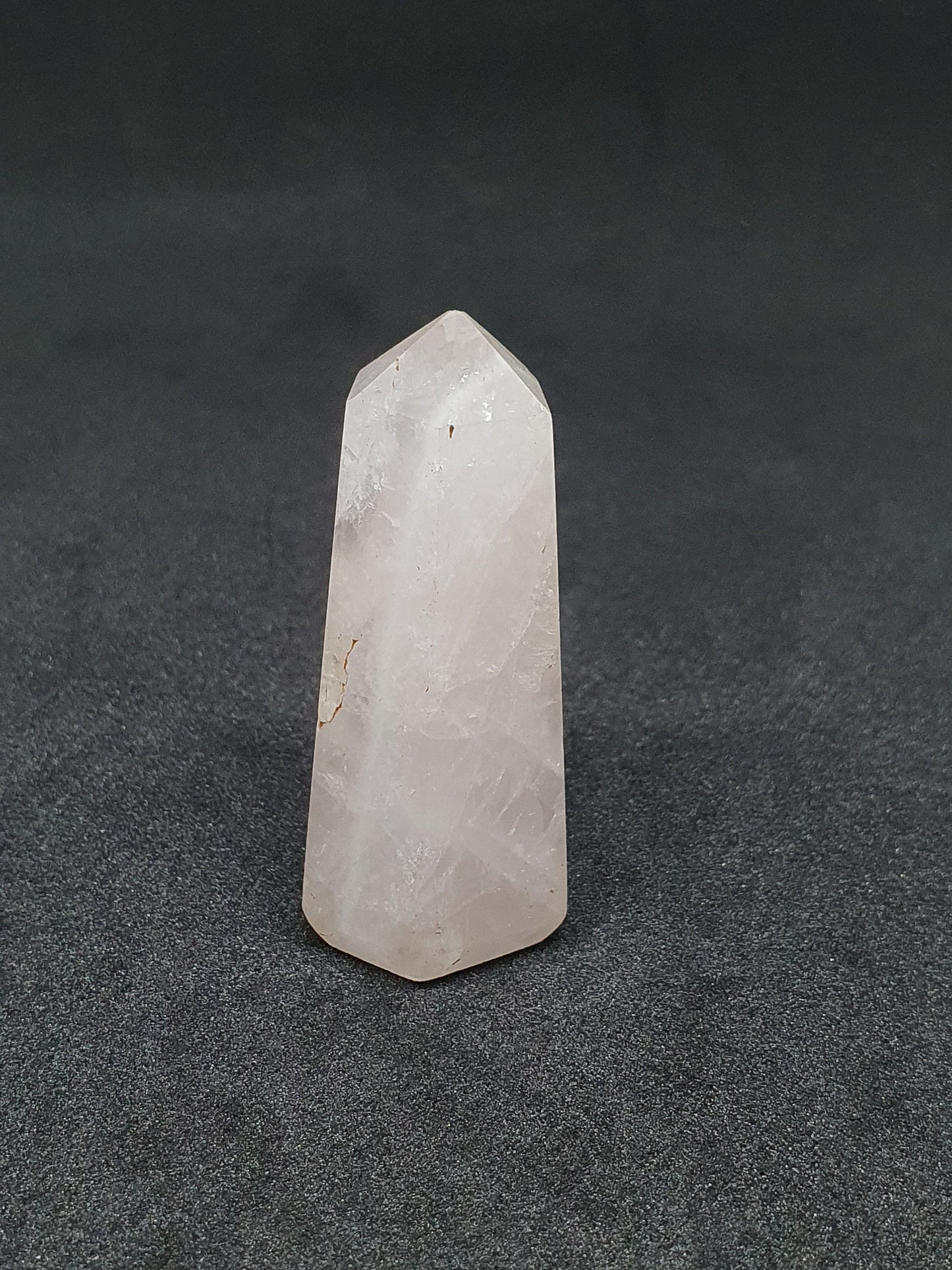 Rose Quartz Point Tower: Natural Healing Crystal Obelisk