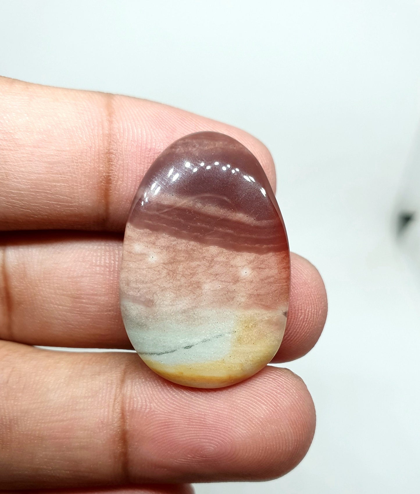 Natural Mookaite Jasper Cabochon: Designer Loose Gemstone