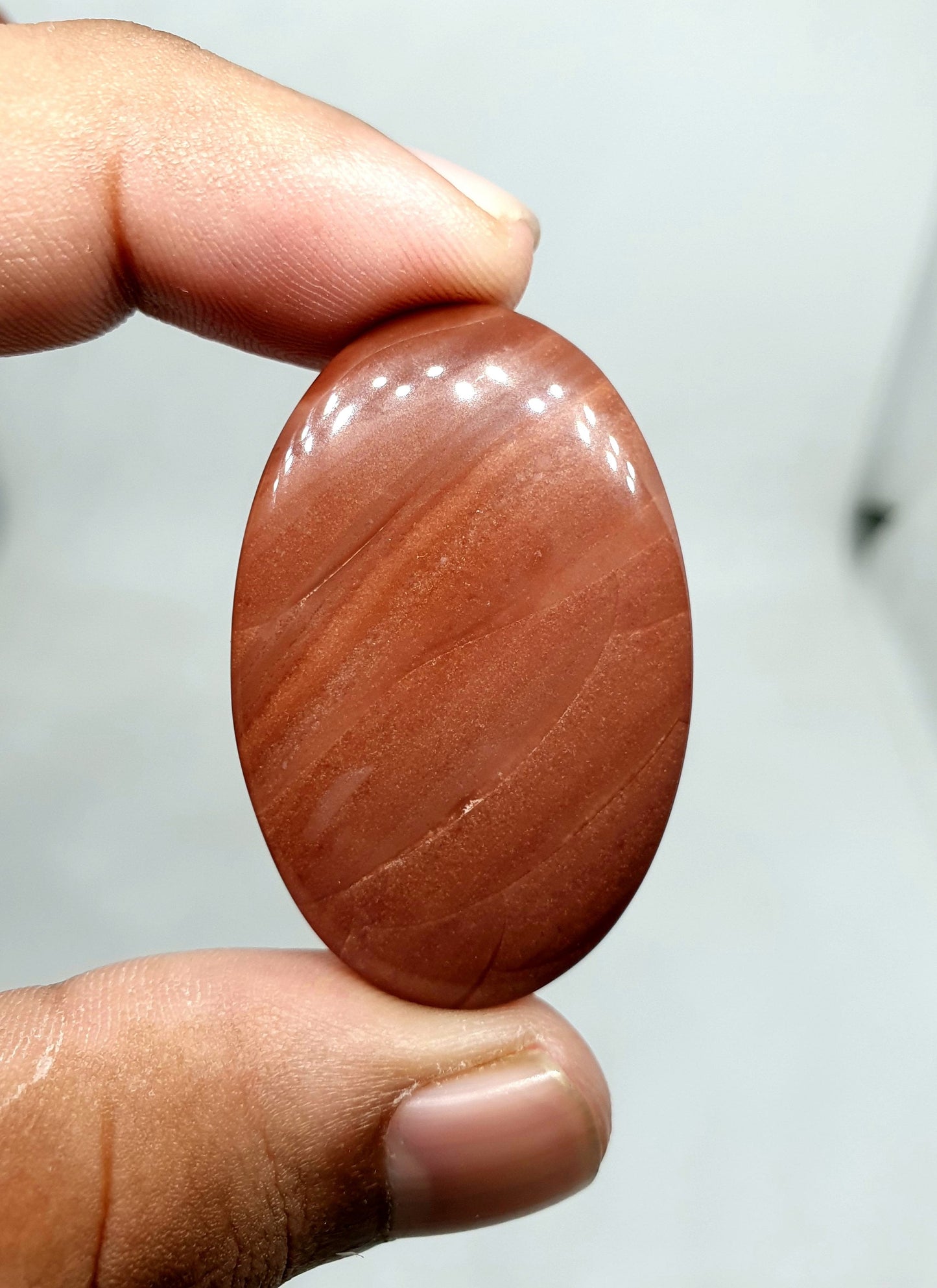 Oval Mookaite Jasper Cabochon, AAA Grade