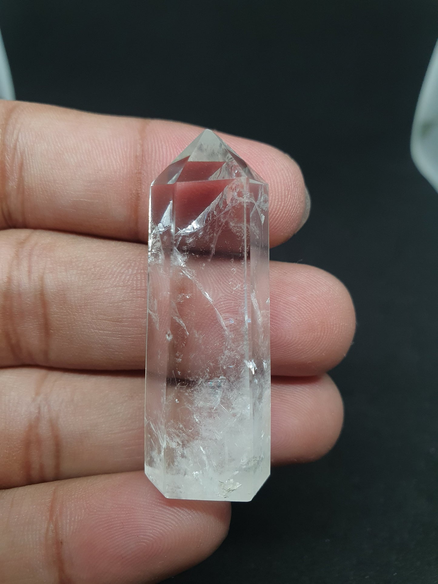 Clear Quartz Pencil Point-Meditation Gemstone Pencil-Crystal Obelisk Wand-Chakra Pencil-Generator Polished Healing Crystal Home Decor