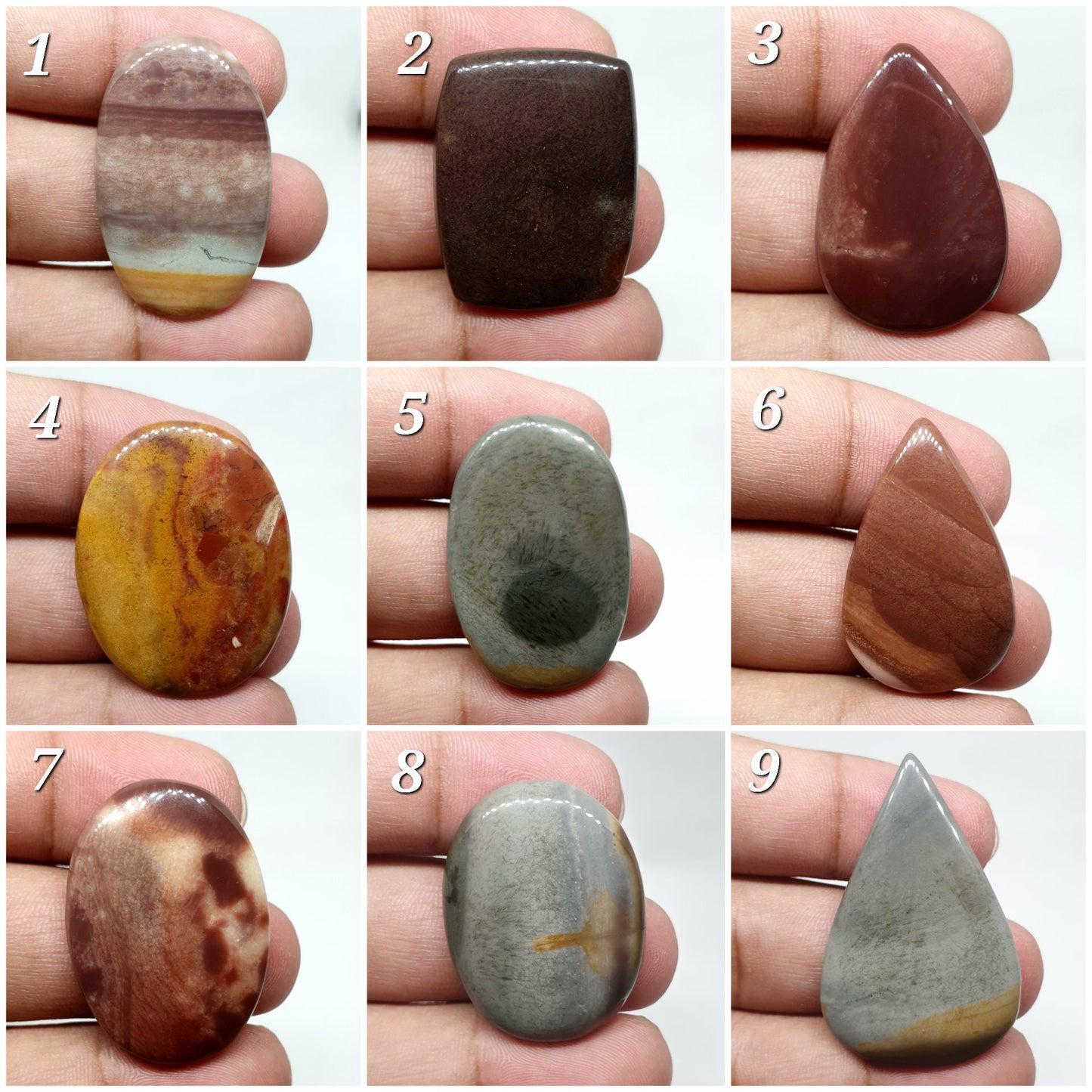 Natural Mookaite Jasper Cabochon, AAA Quality Loose Stone