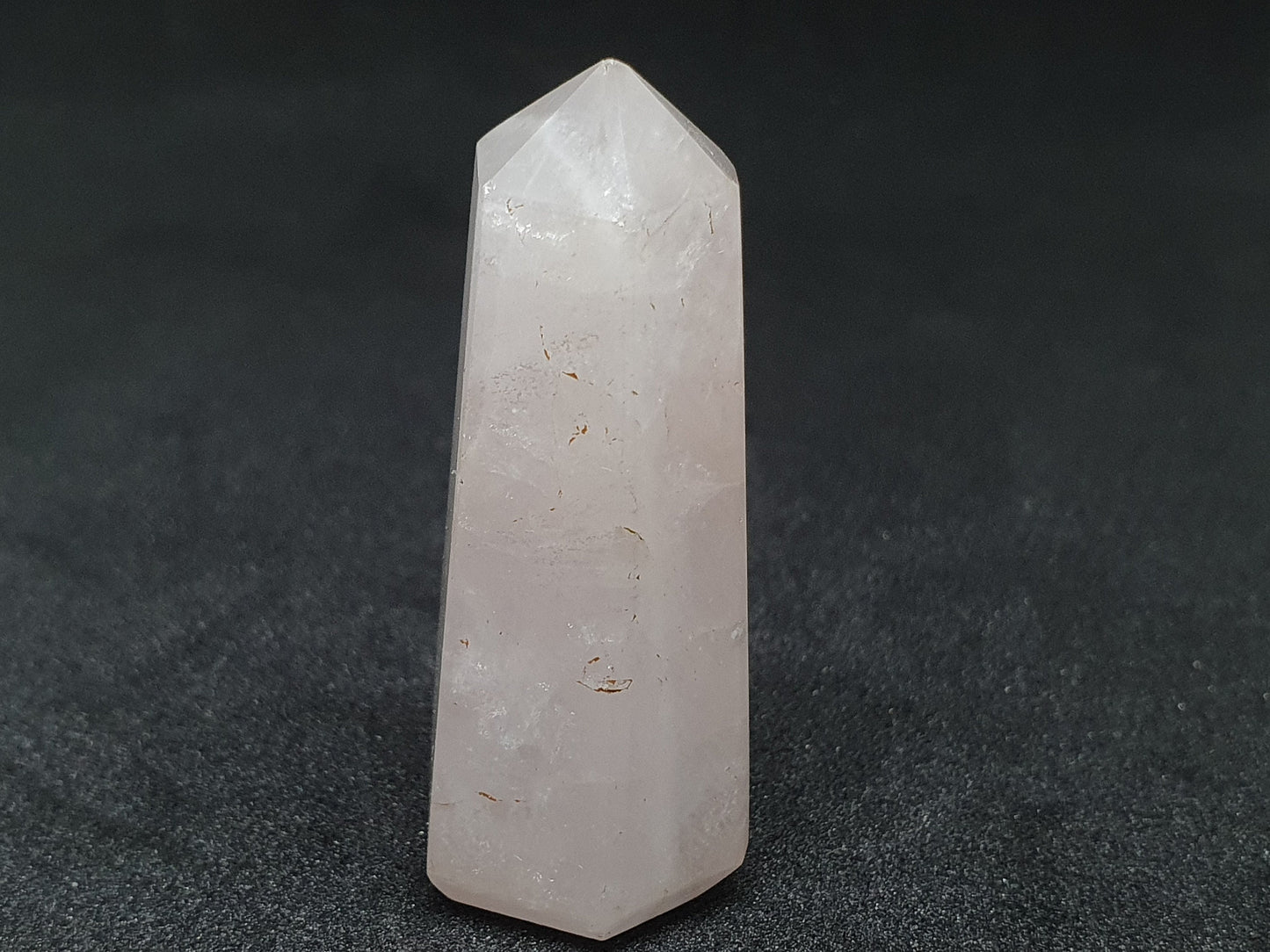 Rose Quartz Point Tower: Natural Healing Crystal Obelisk