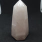 Natural Rose Quartz Point Tower: Healing Crystal Obelisk (78g)