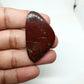 Bloodstone Cabochon: Red Jasper Palm Stone, 64.40 Carat