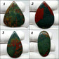 Bloodstone Cabochon: AAA Quality Green Jasper Palm Stone