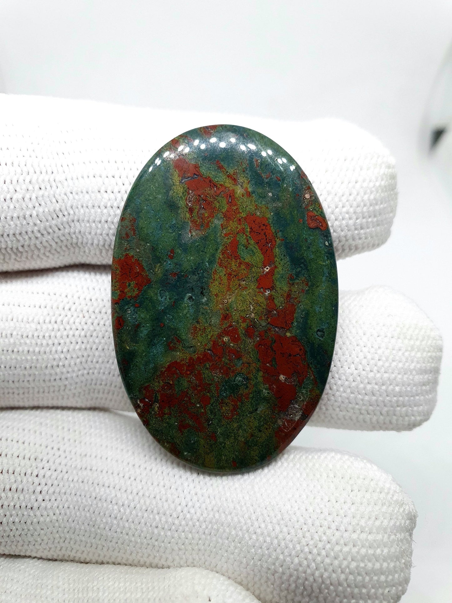 Bloodstone Cabochon, AAA Quality Loose Gemstone, Palm Stone