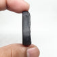 Triangle Black Tourmaline Druzy Cabochon, Polished Loose Gemstone