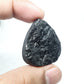Triangle Black Tourmaline Druzy Cabochon, Polished Loose Gemstone