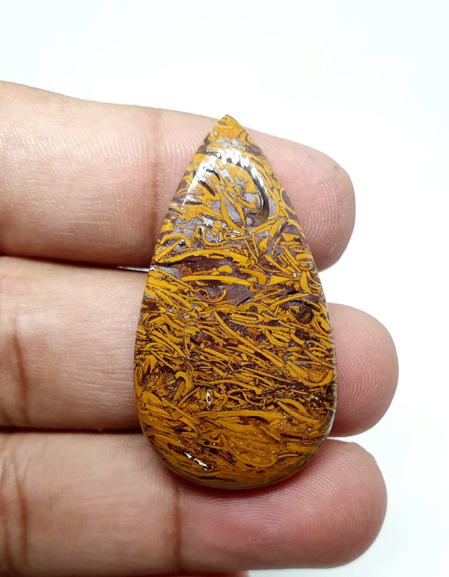 AAA Mariam Jasper Cabochon: Loose Coffin Gemstone