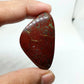 Bloodstone Cabochon: Red Jasper Palm Stone, 64.40 Carat