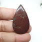 Drop Bloodstone Cabochon: Red Jasper Palm Stone (46 X 26 X 5mm, 49 Carat