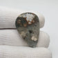Drop Shape Ocean Jasper Cabochon, AAA Quality Gemstone (36 X 24 X 5 mm)