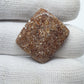 Natural Turritella Agate Cabochon: Square Jewelry Making Stone