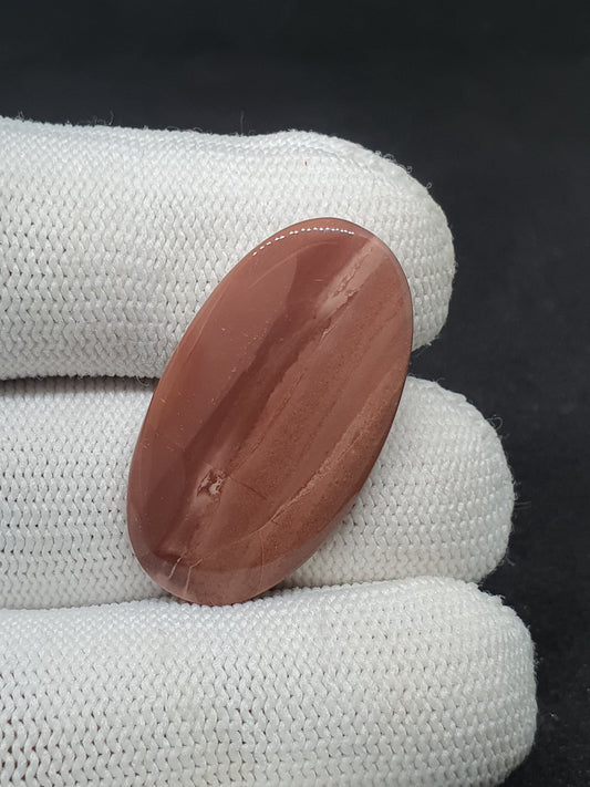 Mookaite Jasper Cabochon: Oval Designer Gemstone, 26.5 Carat