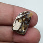 Tooth Shape Ocean Jasper Cabochon: AAA Quality Gemstone (21 X 13 X 5 mm)