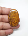 Oval Mariam Jasper Cabochon, Loose Gemstone (70.70 Carat)