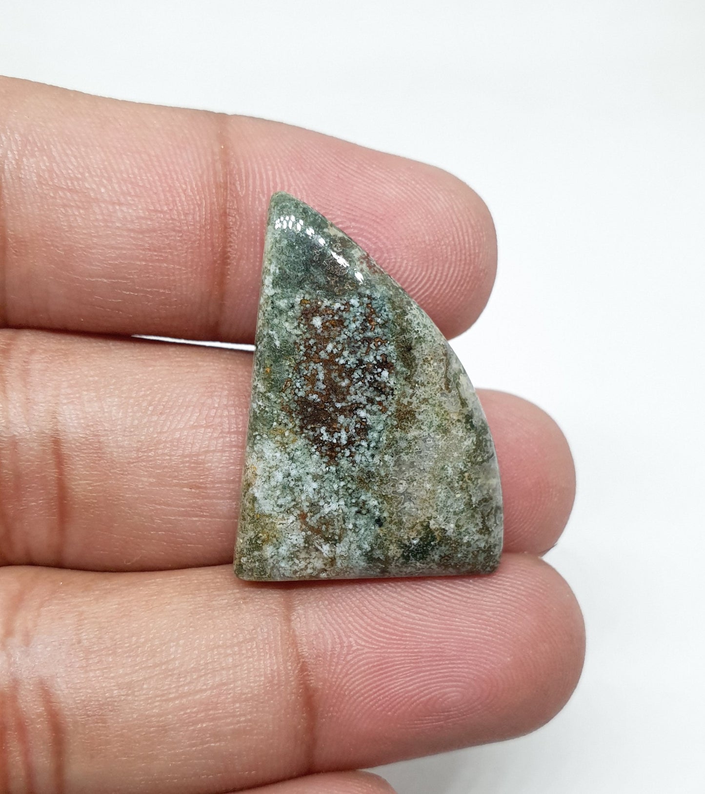 Ocean Jasper Cabochon: Fancy Shape Gemstone, AAA Quality (30x22x5mm)