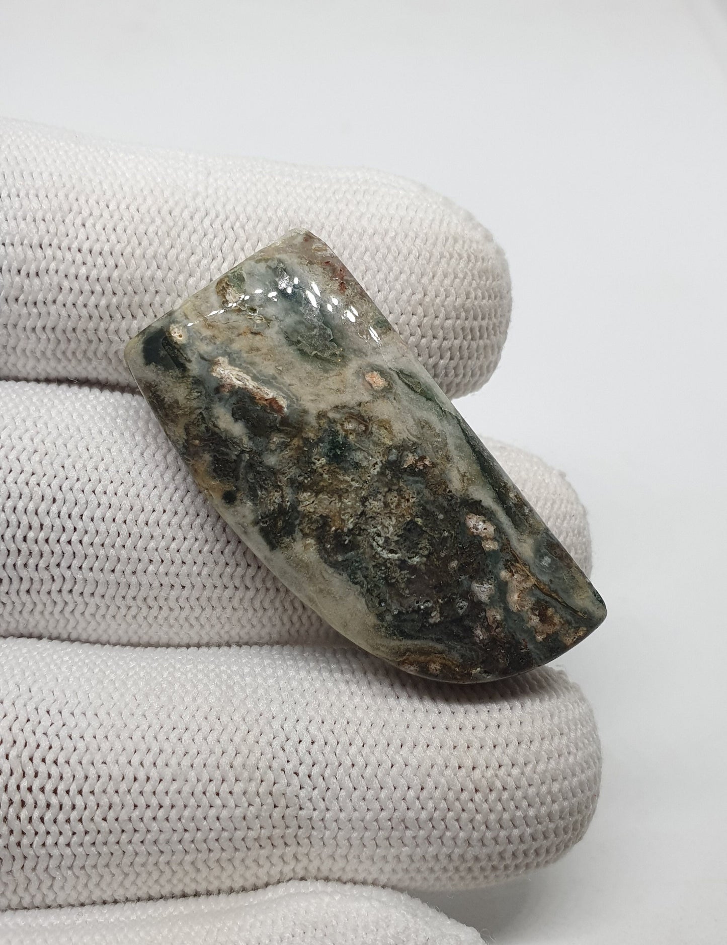 Ocean Jasper Cabochon, AAA Grade Gemstone, Fancy Shape (39 X 29 X 7 mm)
